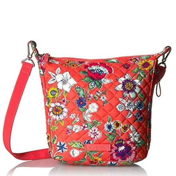Vera Bradley Handbags - Vera Bradley Carson Floral Mini Hobo Crossbody Bag